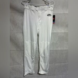 Rawlings Baseball Pants Youth XXL White  Semi-Relaxed Fit Gel Grip Kid’s NEW